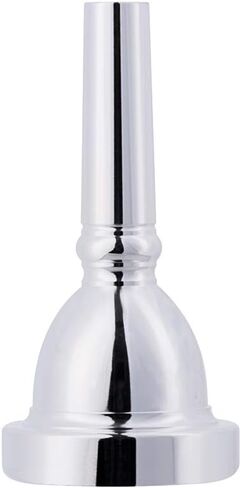 EastRock Standard Tuba Mouthpiece, Silver Plated Tuba Mouthpiece Size 22, Tuba Player Replacement Tuba Parts Vacuum Packed in Saudi Arabia