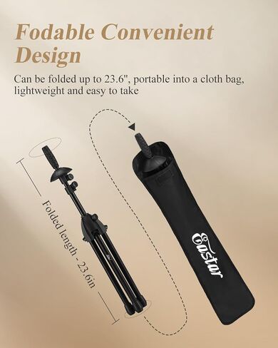 إيستر حامل ترومبون تينور/باس EST-002 محمول قابل للتعديل مع شنطة بلون اسود in Kuwait