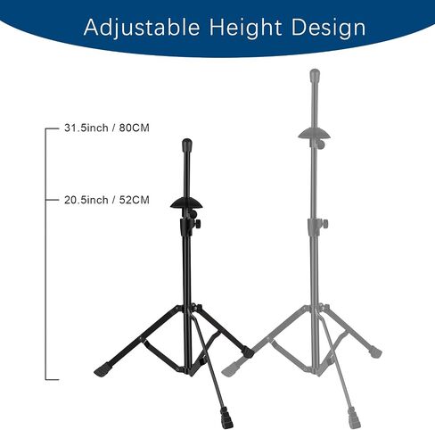 EASTROCK Trombone Stand, Retractable Height Adjustment, Triangular Stable Construction for Standard-sized Trombone in Saudi Arabia