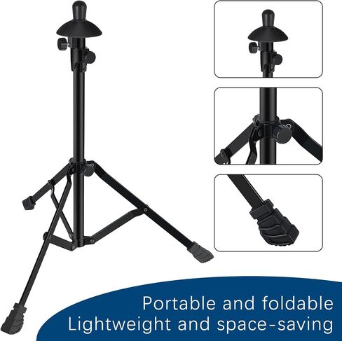 EASTROCK Trombone Stand, Retractable Height Adjustment, Triangular Stable Construction for Standard-sized Trombone in Saudi Arabia