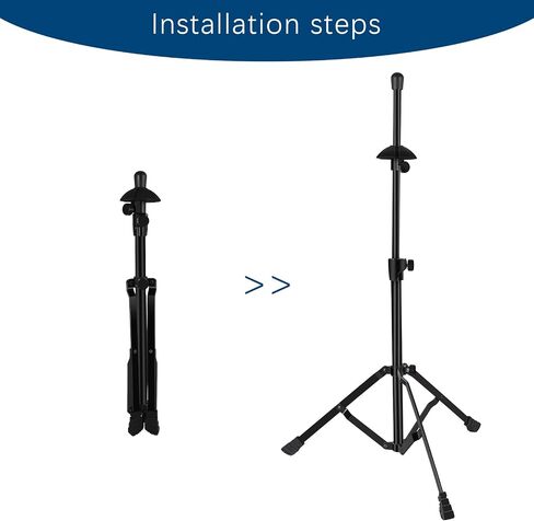 EASTROCK Trombone Stand, Retractable Height Adjustment, Triangular Stable Construction for Standard-sized Trombone in Saudi Arabia