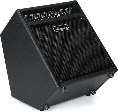 Asmuse Electric Drum Amp, Portable 25W Practice Drum Amplifier Speaker with AUX Input, Volume, Treble, and Middle Controls in Saudi Arabia