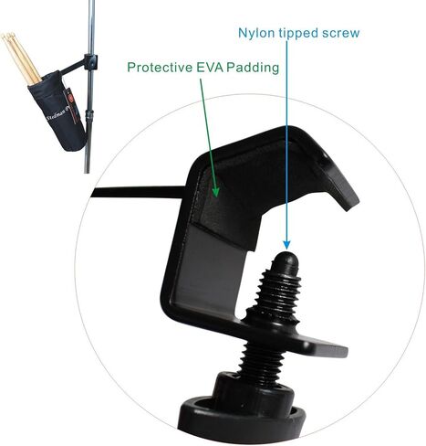 حقيبة عصا الطبل Vizcaya DSH10 مع مفتاح الطبل (أسود) in Kuwait