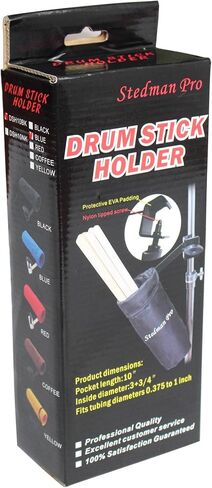 حقيبة عصا الطبل Vizcaya DSH10 مع مفتاح الطبل (أسود) in Kuwait