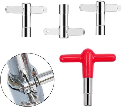 EASTROCK High Torque Drum Keys 4-pack with More Advanced Material Rubber And Plastic Handles Drum Key,Universal Drum Tuning Key Percussion Hardware Tool With Hole(Black) in Saudi Arabia