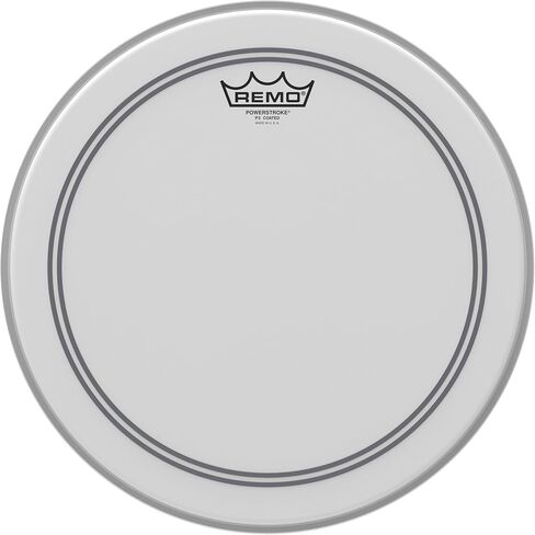 Remo P31122-C2 Coated Powerstroke 3 Bass Drum Head (22-Inch) - White Falam Patch in Saudi Arabia