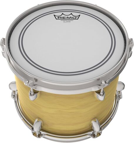 Remo P31122-C2 Coated Powerstroke 3 Bass Drum Head (22-Inch) - White Falam Patch in Saudi Arabia