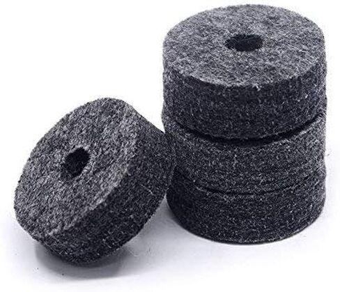 （12 Pieces）Cymbal Replacement Accessories Cymbal Felts Hi-Hat Clutch Felt Hi Hat Cup Felt Cymbal Sleeves with Base Wing Nuts and Cymbal Washer in Saudi Arabia