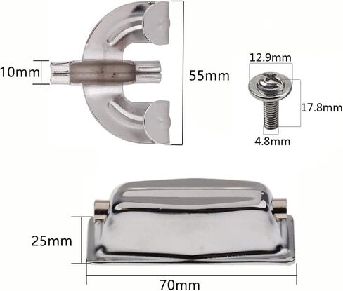 Jiayouy 30pcs Bass Drum Lugs and Claws Hook Drum Set Replacement Parts with Mounting Screws Silver in Saudi Arabia