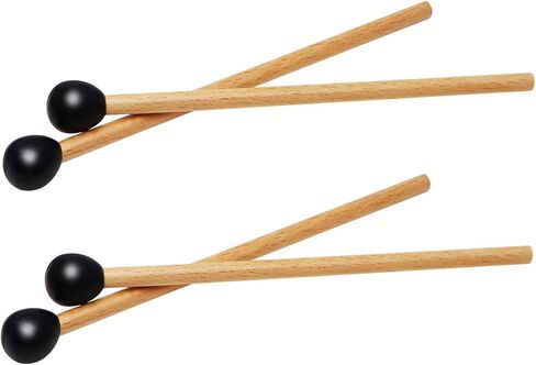 4 قطع من مطرقة اللسان الستيل، عصي جلوكنسبيل 16.5 سم، عصا طبول مطرقة للاطفال، قطع غيار ادوات قرع تستخدم لاجراس اكسيليفون غلوكنسبيل ماريمبا بيل in Kuwait