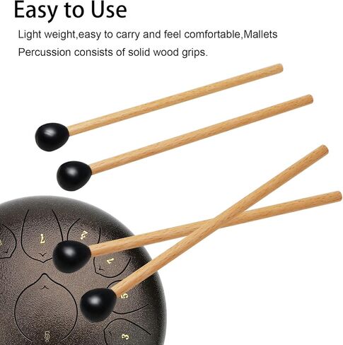 4 قطع من مطرقة اللسان الستيل، عصي جلوكنسبيل 16.5 سم، عصا طبول مطرقة للاطفال، قطع غيار ادوات قرع تستخدم لاجراس اكسيليفون غلوكنسبيل ماريمبا بيل in Kuwait