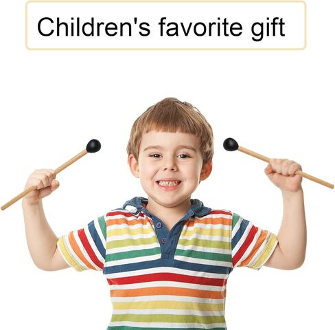 4 قطع من مطرقة اللسان الستيل، عصي جلوكنسبيل 16.5 سم، عصا طبول مطرقة للاطفال، قطع غيار ادوات قرع تستخدم لاجراس اكسيليفون غلوكنسبيل ماريمبا بيل in Kuwait