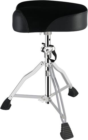 EASTROCK Drum Throne Drum Seat Height Adjustable,Rotatable Padded Drum Stools Motorcycle Style Drum Chair with Anti-Slip Feet for Drummers,Adult in Saudi Arabia