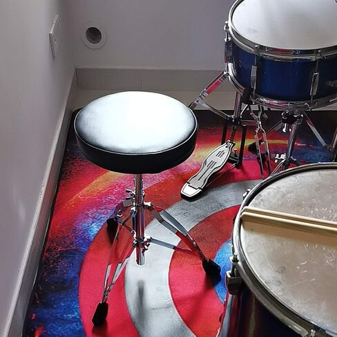 Drum Stool,Adjustable height Seat,Round Portable Chair with Anti-Slip Feet for drum beginners in Kuwait