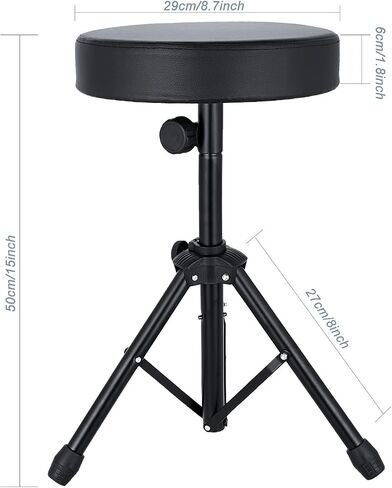 Anfan Universal Drum Throne Adjustable Padded Drum Stool with Anti-Slip Feet for Adults and Kids in Saudi Arabia