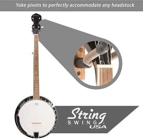 Banjo Hanger Wooden Wall Holder Ash Hardwood String Swing CC01B-A in Saudi Arabia