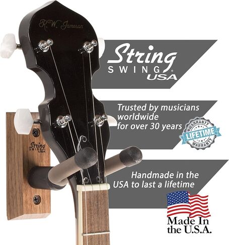 Banjo Hanger Wooden Wall Holder Ash Hardwood String Swing CC01B-A in Saudi Arabia