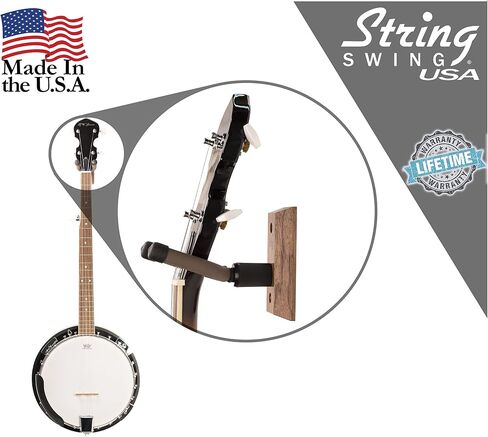 Banjo Hanger Wooden Wall Holder Ash Hardwood String Swing CC01B-A in Saudi Arabia
