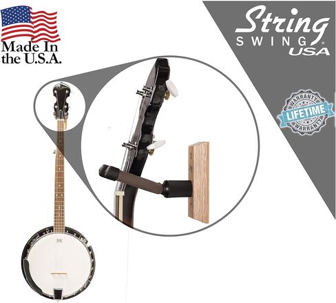 Banjo Hanger Wooden Wall Holder Ash Hardwood String Swing CC01B-A in Saudi Arabia