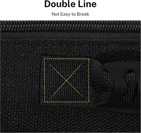 شنطة مندولين من ديفيزر، مقاس 0.5 انش، مبطنة سميكة ومقابض من بلاستيك ايه بي اس، شنطة ماندولين مقاس 28 انش مع اعواد بلون اسود (اسود) in Kuwait