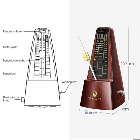 المسرعات الميكانيكية للبيانو، الجيتار، الكمان، الطبل والآلات الموسيقية الأخرى، صوت عالٍ وإيقاع عالي الدقة وإيقاع للمبتدئين (حبوب الخشب) in Kuwait