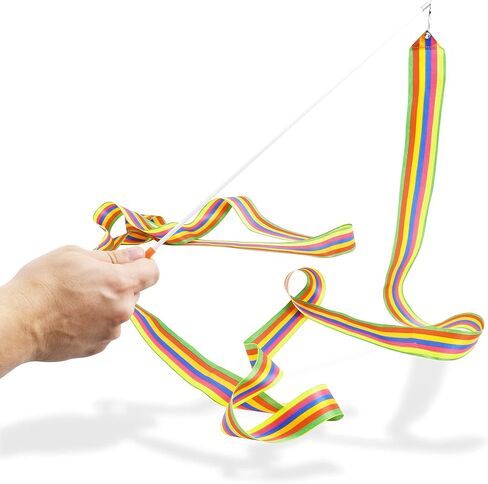 عصا التدوير والسير من Bounec مقاس 60.96 سم - قضيب عمود صغير قياسي من الفولاذ المقاوم للصدأ مع أطراف مطاطية - كامل مع شريط رقص واحد (24 بوصة) in Kuwait