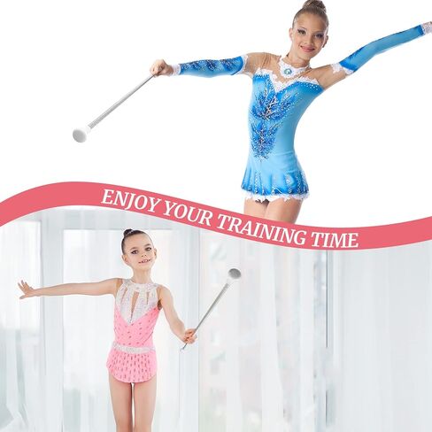 HyDren Twirling Baton Unisex Kids' Gymnastics Dance Baton Metal Baton Marching Band Baton Parade Baton Stick for Talent Shows, Artistic Dancing, Baton Twirling (26 Inch) in Saudi Arabia