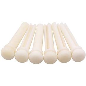 Slotted Bone Bridge Pins for Acoustic Guitar Bridge Pegs Endpins Guitar Replacement Parts in Saudi Arabia