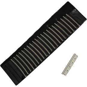 Guitar Fret Wires Nickel Silver 2.0MM Flush Angle Fret Wire Set Guitar Fingerboard Guitar Parts Accessory Replacement, for Acoustic Guitar, 21pcs