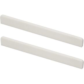 Miwayer 6-12 String YMH MT Acoustic Guitar Unbleached Bone Saddle, Guitar Bridge Saddles, Cut from Whole Bones, 0x0x0mm (12 String 76mm Acoustic Saddle 2 Pack)