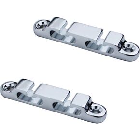 Guyker 2Pcs 4-String Retainer/String Guide for Electric Bass Head Retainer String Tree String Buckle Guide Groove Bass String SR6, Black in Kuwait