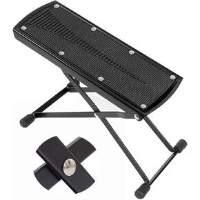 Luckyya مثخن جيتار مسند قدم ستة مستويات من الارتفاع المعدل قابل للطي للخدمة الشاقة دواسة in Kuwait