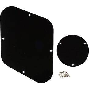 Musiclily LP Backplate and Switch Cover Set Compatible with USA Les Paul, 1Ply Black in Saudi Arabia