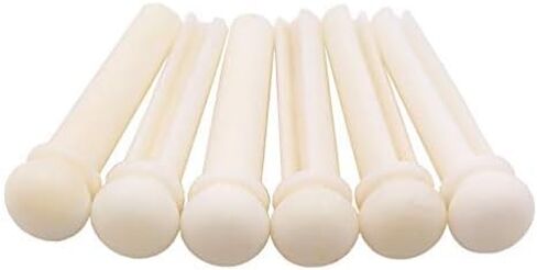 Slotted Bone Bridge Pins for Acoustic Guitar Bridge Pegs Endpins Guitar Replacement Parts in Kuwait