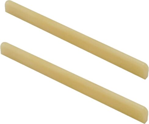 Miwayer 12 String Acoustic Guitar Unbleached Bone Saddle, Guitar Bridge Saddles, Cut from Whole Bones, 76x3x13mm (12 String Acoustic Saddle 76mm 2 Pack) in Saudi Arabia