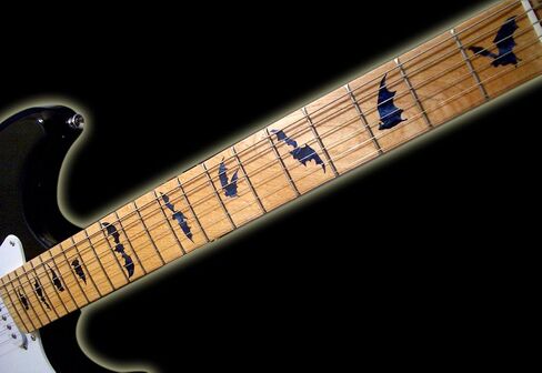 Jockomo BAT Bat Abalone RED Guitar Inlay Sticker in Saudi Arabia