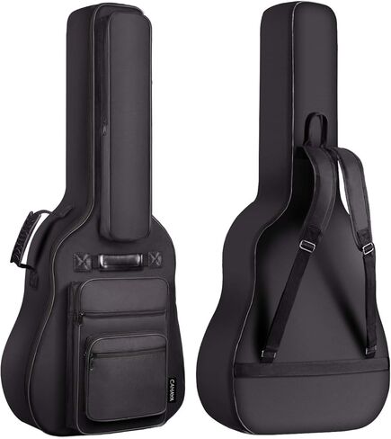 CAHAYA 40 41 42 Inch Multi-pockets Acoustic Guitar Bag 6 Pockets 0.4Inch 10mm Thick Padding Water Resistent Guitar Case Gig Bag CY0181 in Saudi Arabia