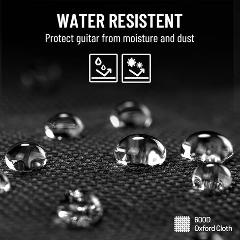 CAHAYA 40 41 42 Inch Multi-pockets Acoustic Guitar Bag 6 Pockets 0.4Inch 10mm Thick Padding Water Resistent Guitar Case Gig Bag CY0181 in Saudi Arabia