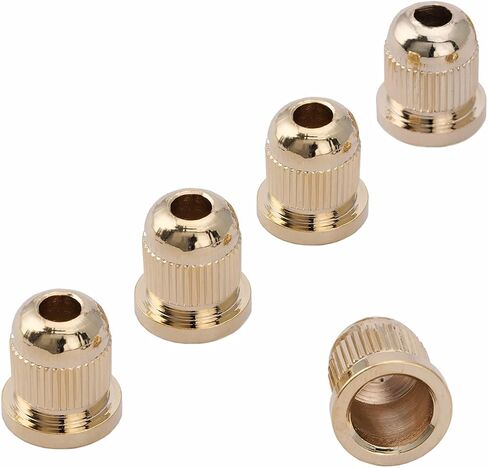 Musiclily Pro 13.2mm Steel Bass String Ferrules String Through Body for 4/5 String Electric Bass, Black (Set of 5) in Kuwait