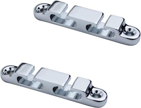 Guyker 2Pcs 4-String Retainer/String Guide for Electric Bass Head Retainer String Tree String Buckle Guide Groove Bass String SR6, Black in Kuwait