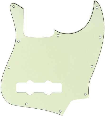 Musiclily 10 فتحات Jazz Bass Pickguard J Bass لوحة خدش لـ 4 سلسلة الولايات المتحدة الأمريكية / المكسيكي الحاجز الأمريكي القياسي لموسيقى الجاز Bass الطراز الحديث، غلاف سلحفاة 4 طبقات in Kuwait