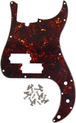 IKN 13 فتحة P باس Pickguard خدش لوحة بيك جارد مع مسامير تثبيت للباس الدقيق نمط حديث بني السلحفاة 10806505 in Kuwait