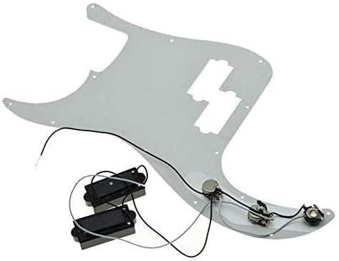 Dopro سلكي مسبقًا P Bass Pickguard لجيتار FD Precision Bass أسود 3 طبقات in Kuwait