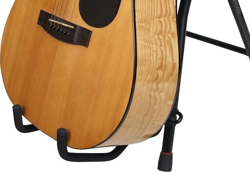 Gator Frameworks Deluxe Guitar Performance Seat with 3-Point Height-Adjustment System and Rear Guitar Hanger (GFW-GTR-SEATDLX) & Hercules FS100B Foot Rest,Black in Kuwait