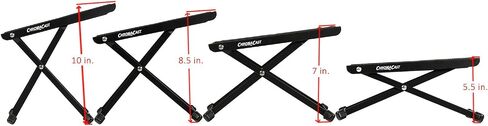 ChromaCast Folding Guitar Foot Rest (CC-FR) Black in Saudi Arabia
