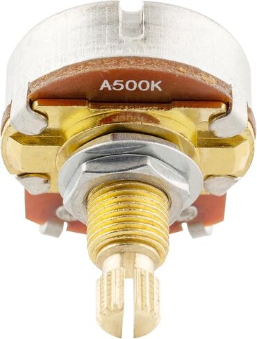 Musiclily Pro Brass Shaft Full Metric Size A250K Guitar Pots Audio Taper Potentiometers for Electric Guitar/Bass (Set of 4) in Kuwait