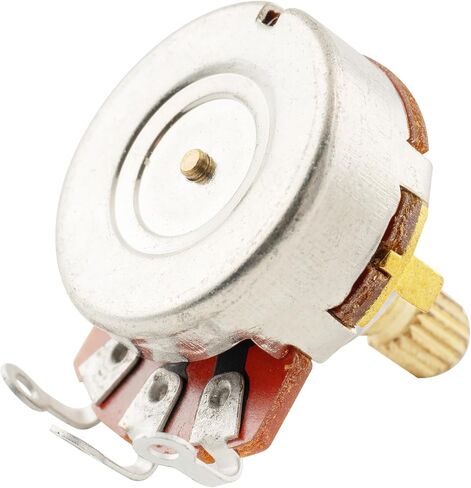 Musiclily Pro Brass Shaft Full Metric Size A250K Guitar Pots Audio Taper Potentiometers for Electric Guitar/Bass (Set of 4) in Kuwait