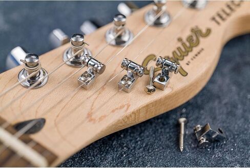 Musiclily Roller Guitar String Trees Roller String Guides Retainers for Fender Strat Stratocaster Tele Telecaster Electric Guitar, Black(Pack of 4) in Saudi Arabia