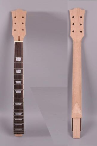 Yinfente Electric Guitar Neck 22 fret 24.75 inch Mahogany Rosewood Fretboard Guitar Necks Replacement Bolt on Heel (bolt on style) in Saudi Arabia