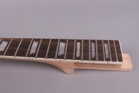 Yinfente Electric Guitar Neck 22 fret 24.75 inch Mahogany Rosewood Fretboard Guitar Necks Replacement Bolt on Heel (bolt on style) in Saudi Arabia